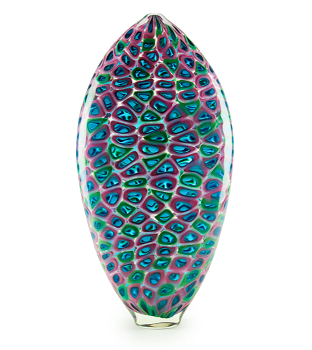 Glass Sculpture "Pink Parrot" by Jonathan Swanz