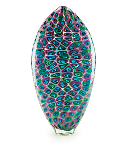 Glass Sculpture "Pink Parrot" by Jonathan Swanz