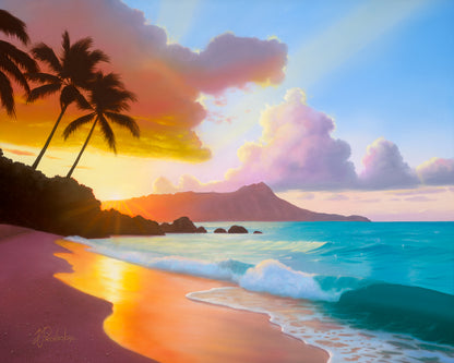 Pintura original: Golden Surf de Michael Provenza