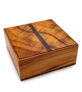 "Innocence" Serene" Koa Marquetry Box