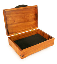 Caja de marquetería de koa "expresiva"