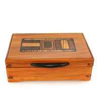 Caja de marquetería de koa "expresiva"