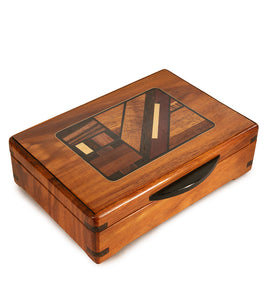 "Spirited" Koa Marquetry Box
