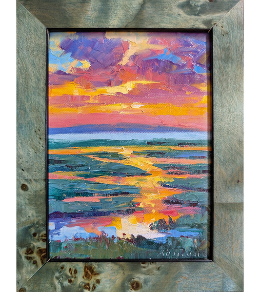 ロマン・チェルウィンスキー作「マウイ島のサンセットセーリング」