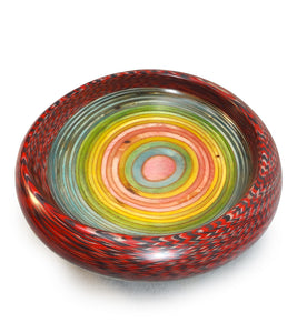 Wood Bowl "Rainbow Abalone" by Rock Cross