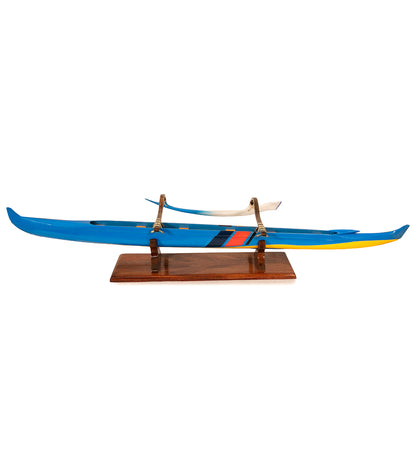 33" Canoe Red,Yellow & Blue Design w/Koa  #80 Stand by Greg Scott