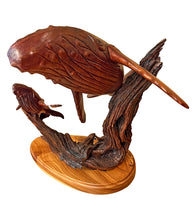 Koa Wood Sculpture "Under the Shadow of Her Wing"