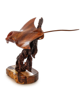 Koa Wood Sculpture "Ocean Voyager" by Craig Nichols