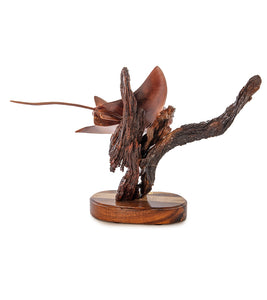 Koa Wood Sculpture "Ocean Voyager" by Craig Nichols