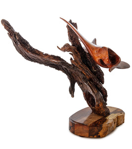 Koa Wood Sculpture "Ocean Voyager" by Craig Nichols