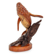 Koa Wood Sculpture "Whale of a Time"
