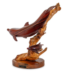 Koa Wood Sculpture "Kindred Connection"