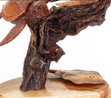 Koa Wood Sculpture "Ocean Dwellers" by Craig Nichols