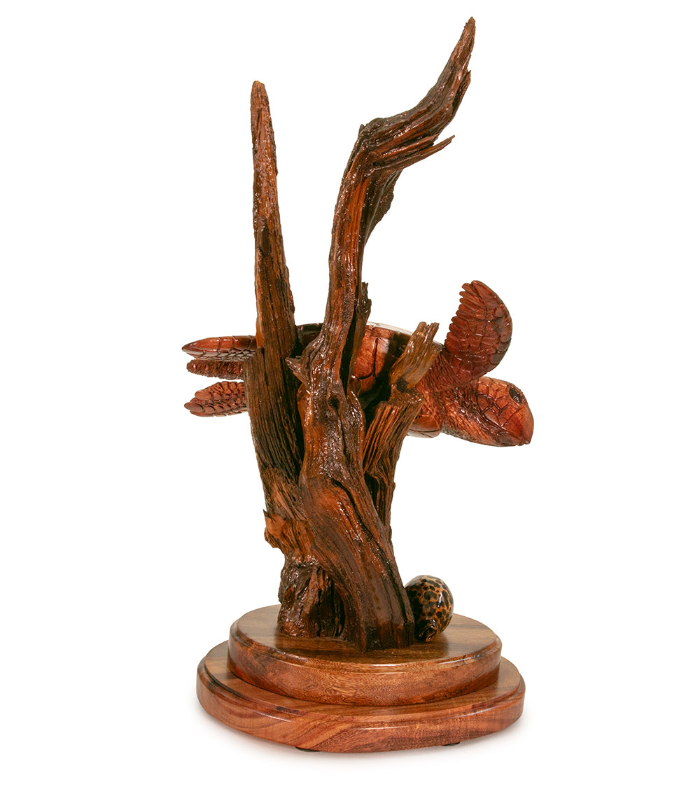 Koa Wood Sculpture "Native Naturals" by Craig Nichols