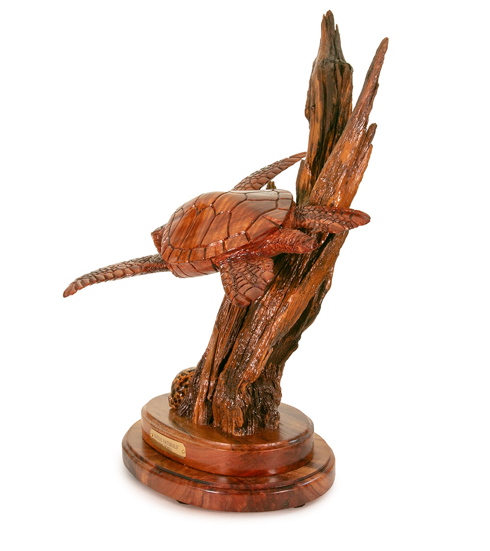 Koa Wood Sculpture "Native Naturals" by Craig Nichols