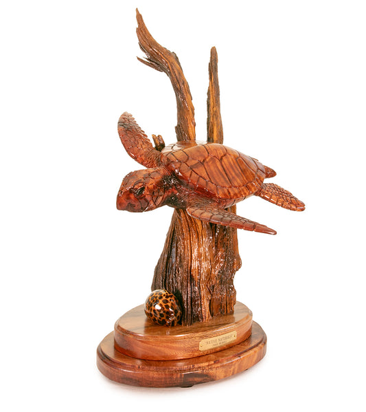 Koa Wood Sculpture "Native Naturals" by Craig Nichols