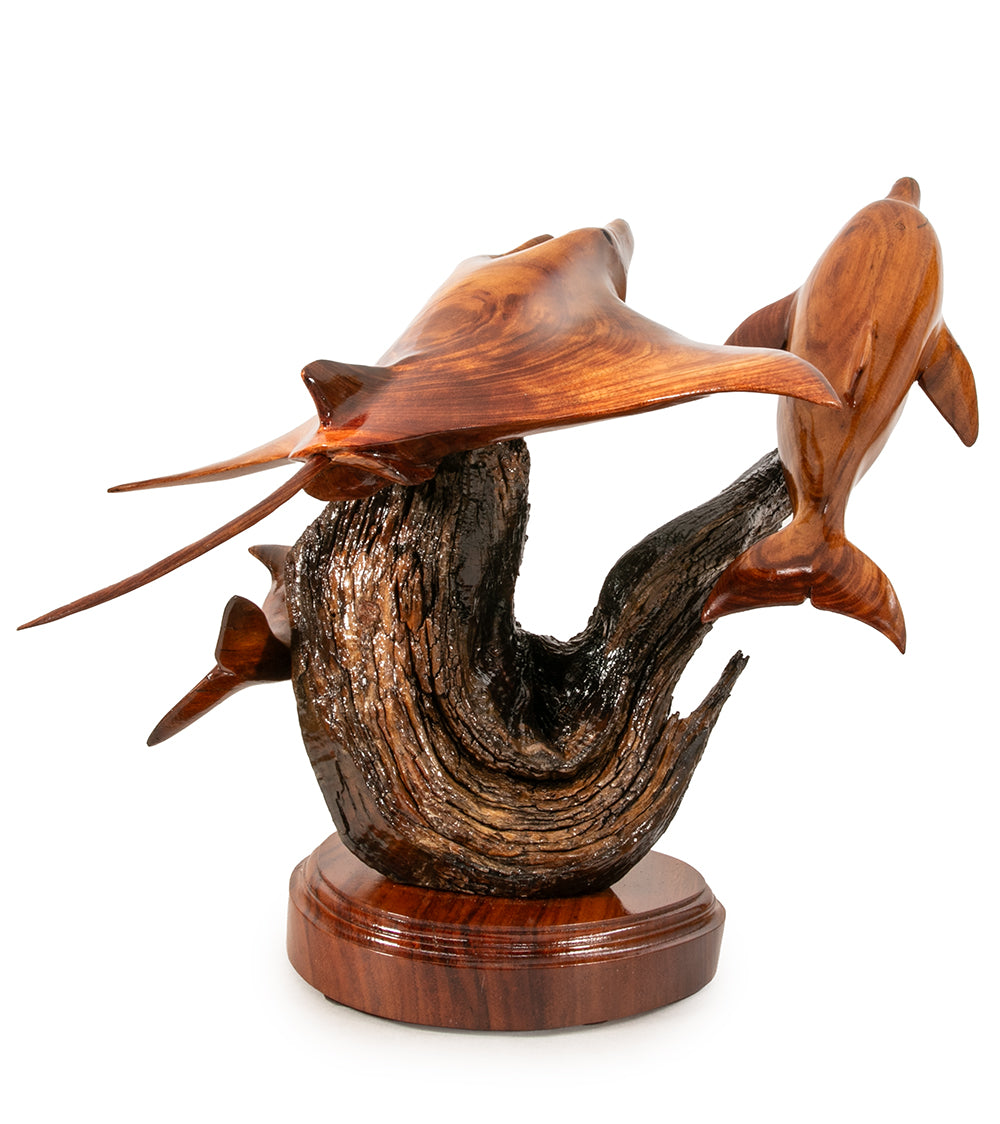 コアウッド彫刻「アイランド・カマアイナ」クレイグ・ニコルズ作