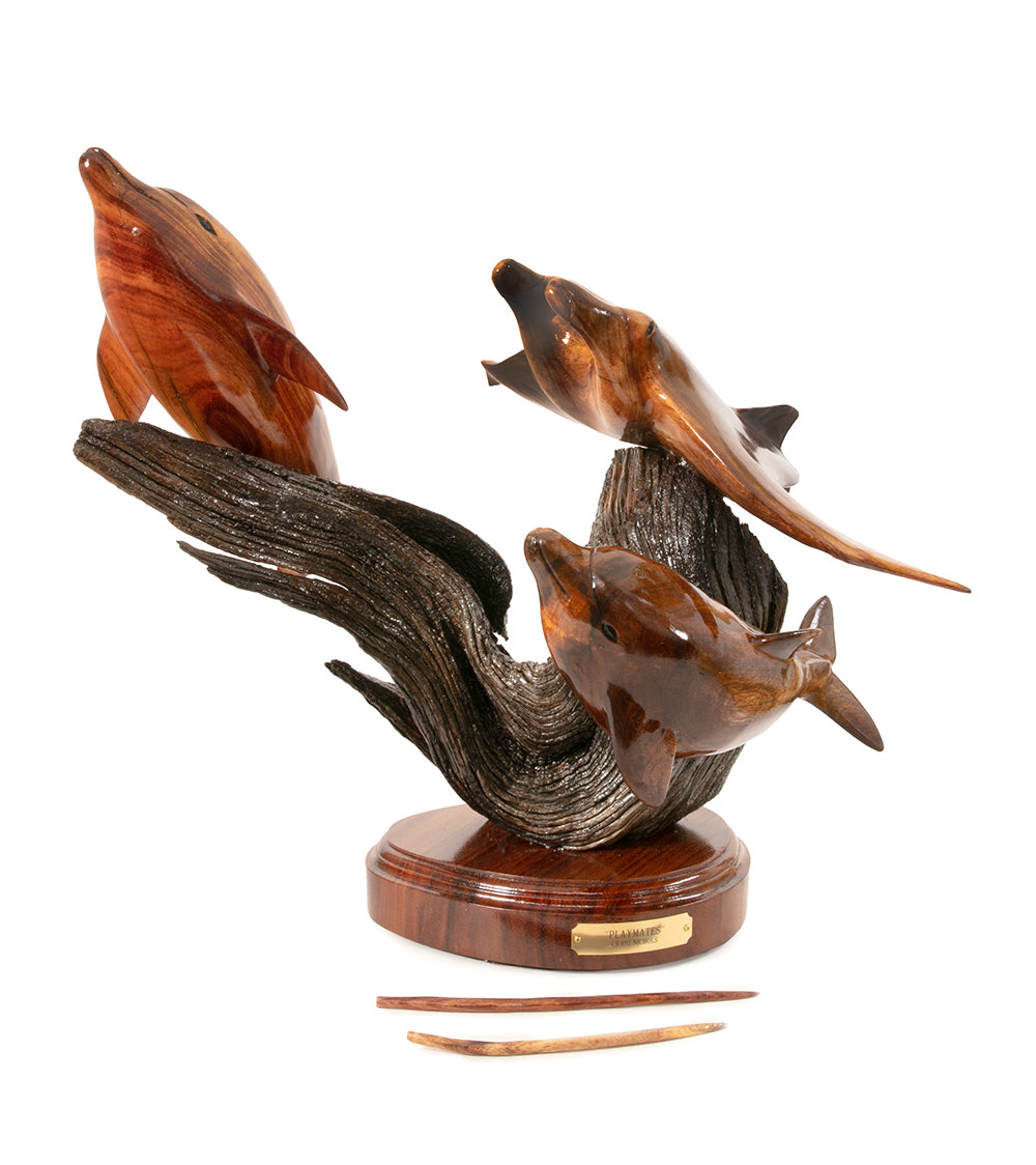 コアウッド彫刻「アイランド・カマアイナ」クレイグ・ニコルズ作