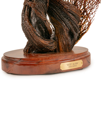 クレイグ・ニコルズ作 コア材彫刻「リーフ・アロハ」