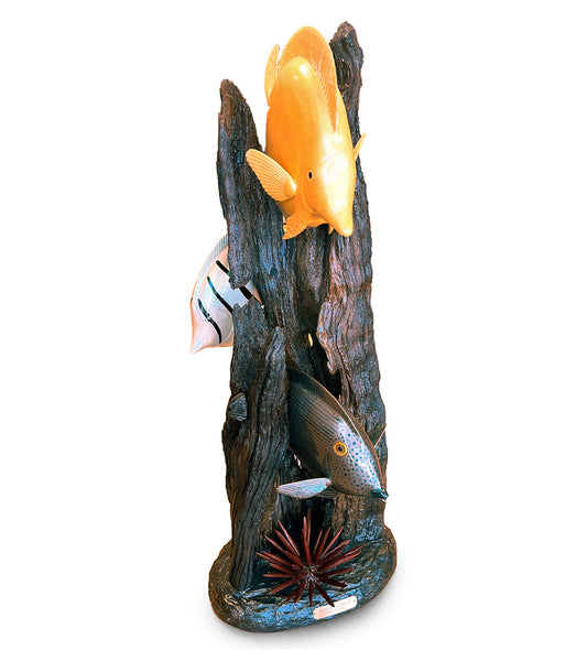 Koa Wood Sculpture "Natural Neighbors"