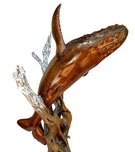 Koa Wood Sculpture "SkyDiver" by Craig Nichols