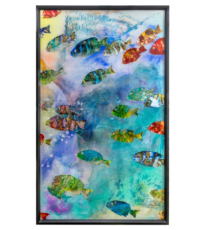 Original Painting on Glass "Somewhere Special" by Josh Serafin