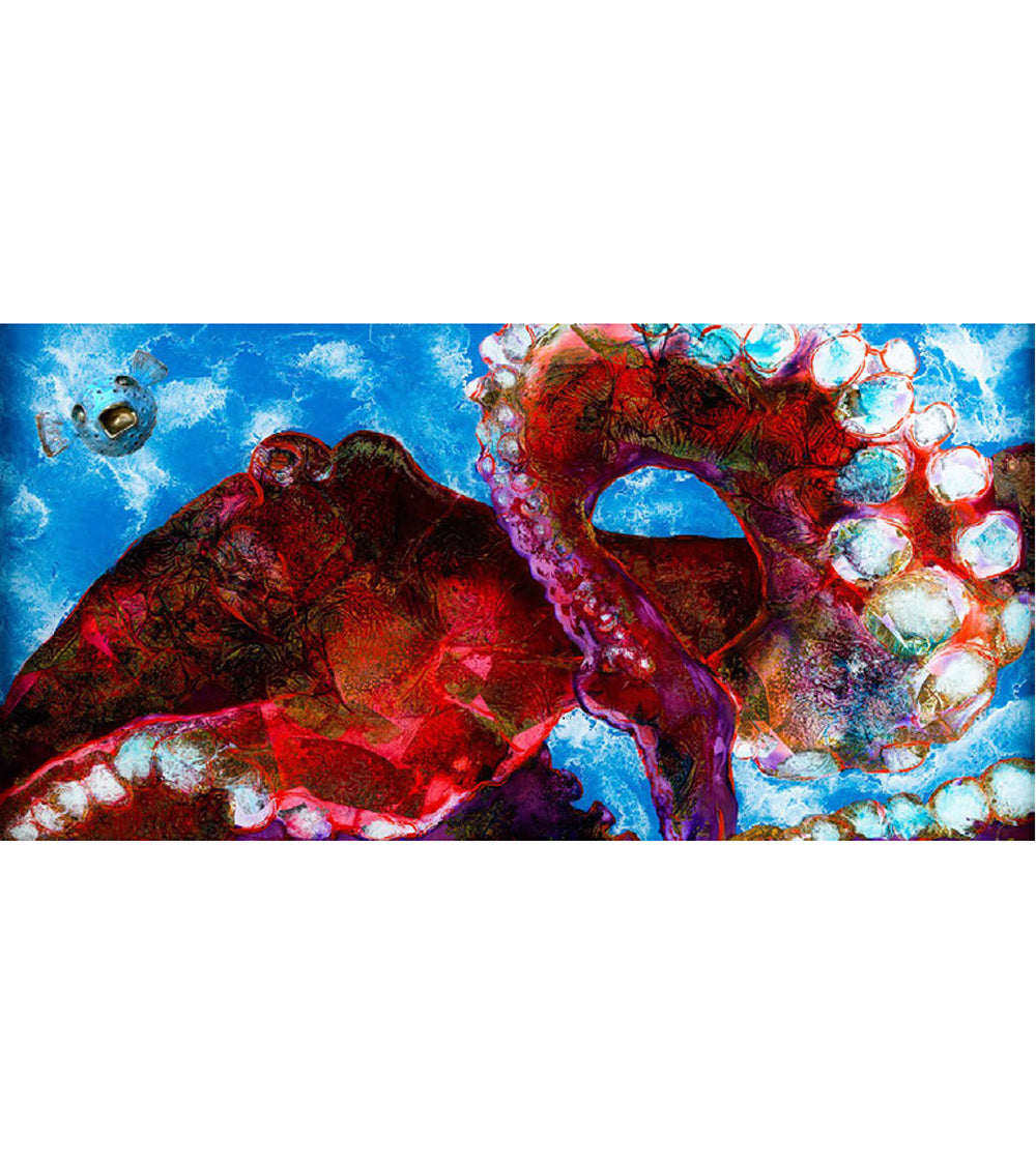Limited Edition Acrylic Print "This Way Out with Poof" by Josh Serafin 30x15
