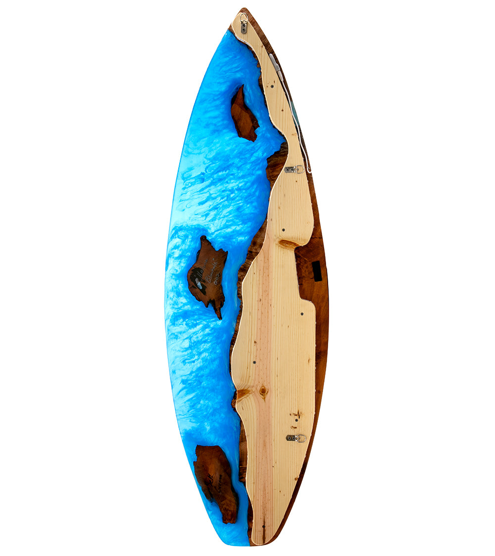 59" Surfboard "Halona Blowhole" by Seth Greene