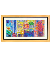 Original Woodblock Painting "Ukulele Happy Hour" by Seung Lee (Framed)