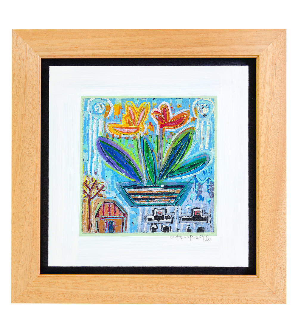 Original Woodblock Painting 