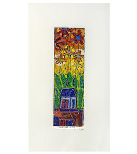 Original Woodblock Painting "Together" by Seung Lee