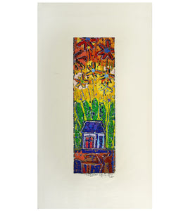 Original Woodblock Painting "Together" by Seung Lee