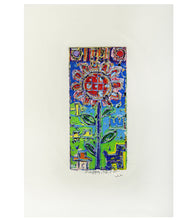 Original Woodblock Painting "Happy" by Seung Lee