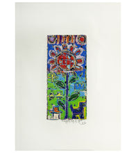 Original Woodblock Painting "Happy" by Seung Lee