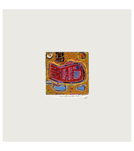 Original Woodblock Painting "Good Luck" by Seung Lee