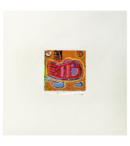 Original Woodblock Painting "Good Luck" by Seung Lee