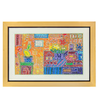 Original Woodblock Painting "Aloha Happy" by Seung Lee