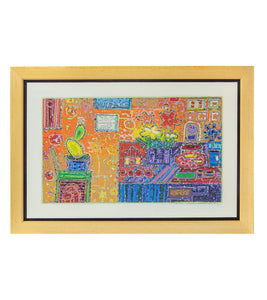 Original Woodblock Painting "Aloha Happy" by Seung Lee