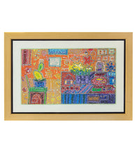 Original Woodblock Painting "Aloha Happy" by Seung Lee