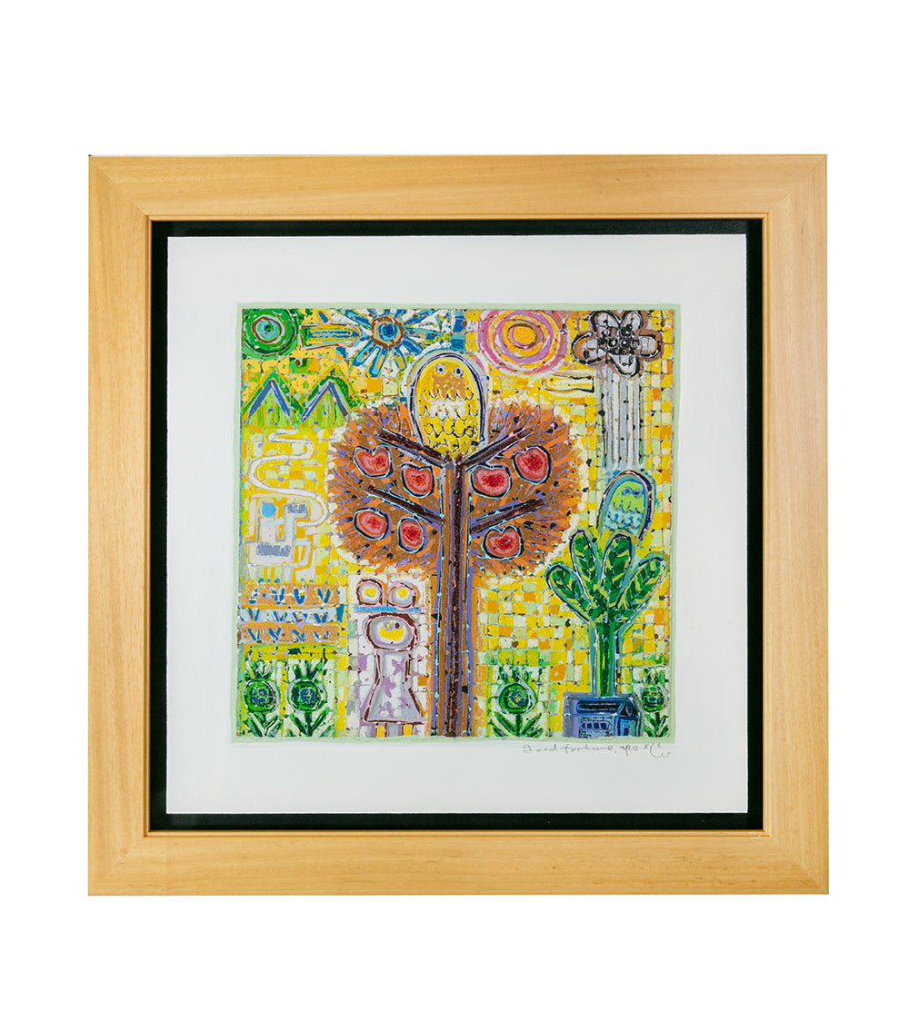 Original Woodblock Painting 