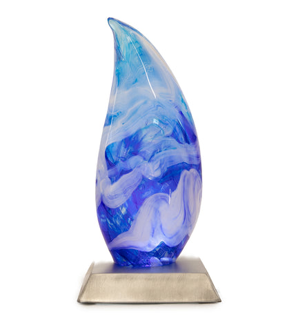 Escultura de vidrio ondulada "Kalapana Kai Sidewave" (ancho: 353 cm) 