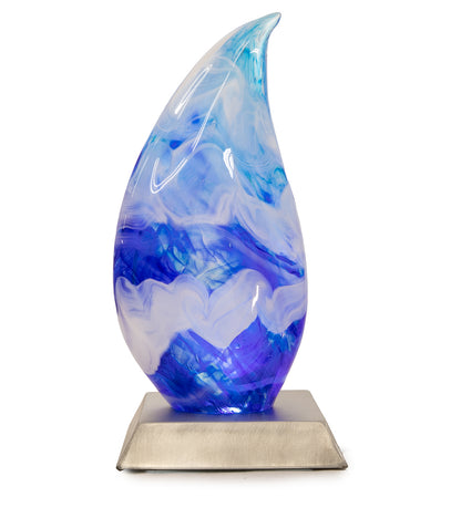 Escultura de vidrio ondulada "Kalapana Kai Sidewave" (ancho: 353 cm) 