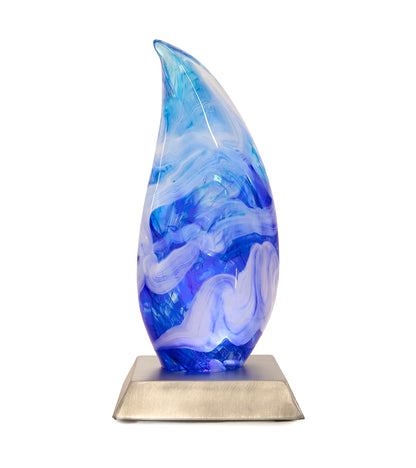 Escultura de vidrio ondulada "Kalapana Kai Sidewave" (ancho: 353 cm) 