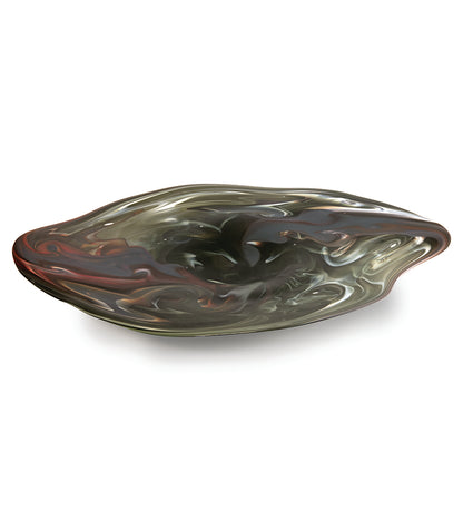 Escultura de vidrio ondulada "Kalapana Kai Sidewave" (ancho: 353 cm) 