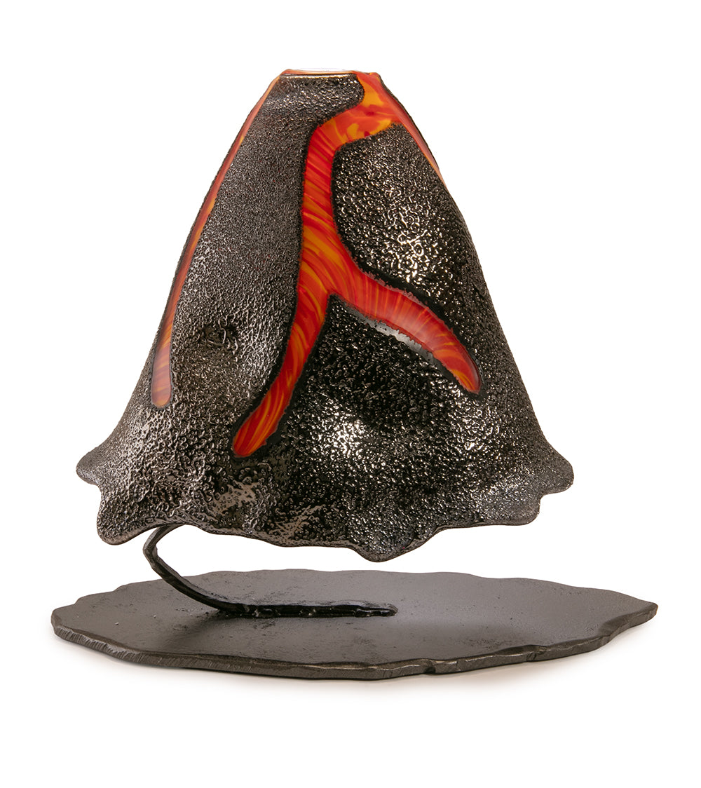 Glass "Hanau (Birth) Volcano w/Floating Base" by Samson Low