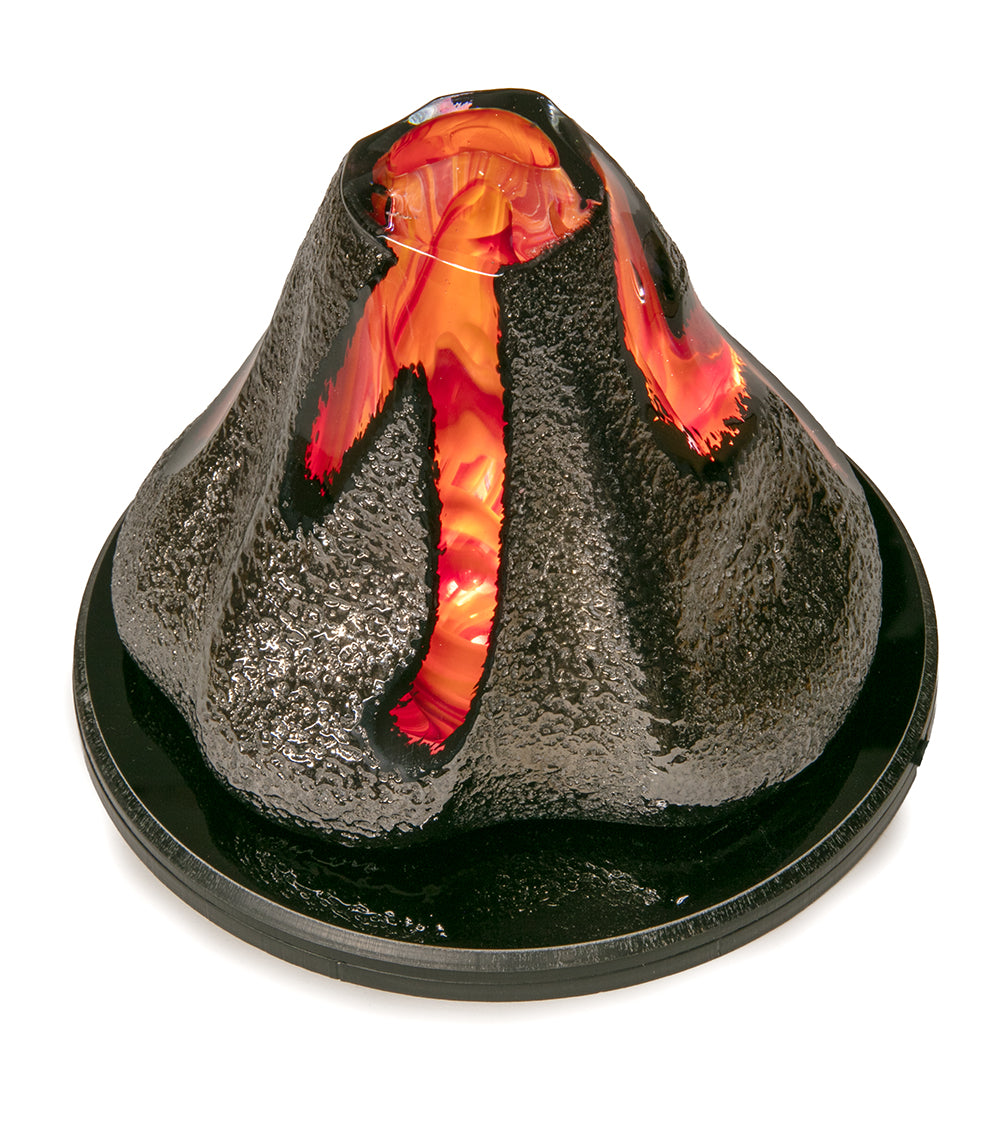 Glass "Volcano w/Light Base" by Samson Low