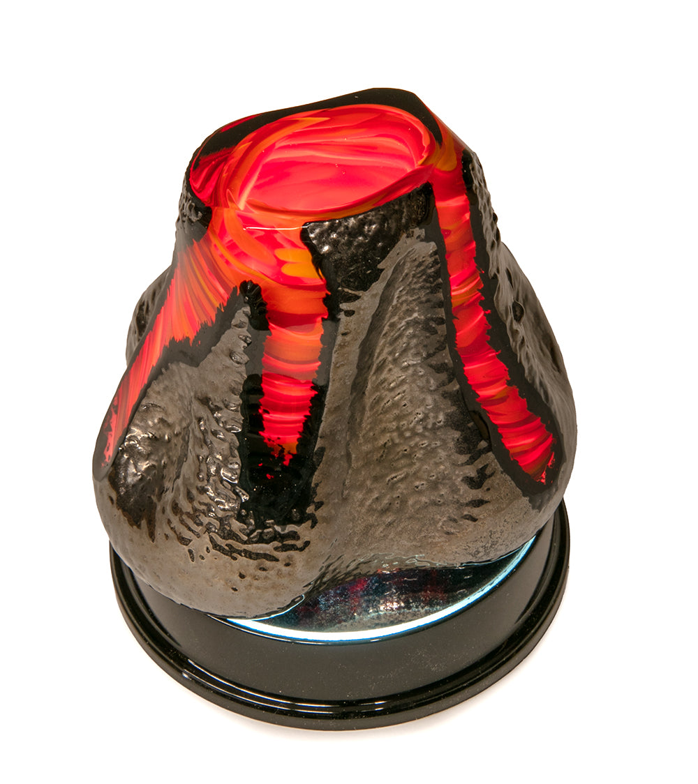 Glass "Volcano w/Light Base" by Samson Low