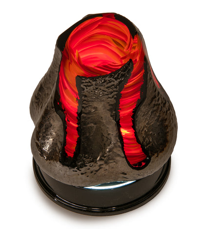 Glass "Volcano w/Light Base Mini" by Samson Low