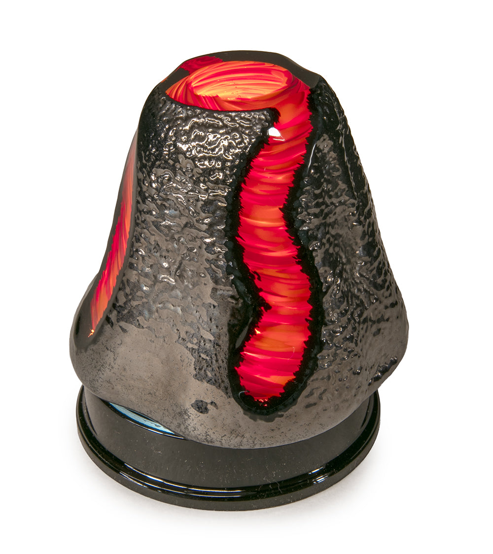 Glass "Volcano w/Light Base Mini" by Samson Low