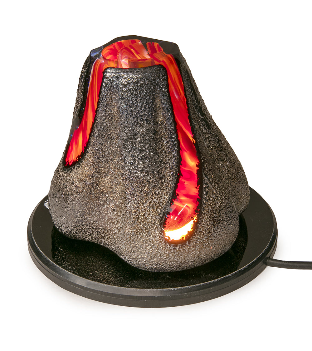 Glass "Volcano w/Light Base" by Samson Low